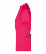 Ladies Ladies' Bike-T Half Zip Bright-pink/titan 8470