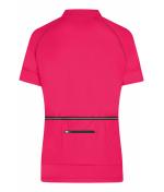 Ladies Ladies' Bike-T Half Zip Bright-pink/titan 8470