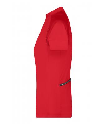 Damen Ladies' Bike-T Half Zip Tomato/black 8470