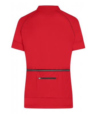 Damen Ladies' Bike-T Half Zip Tomato/black 8470