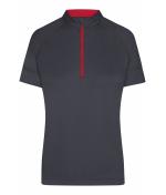 Dames Ladies' Bike-T Half Zip Titan/tomaat 8470