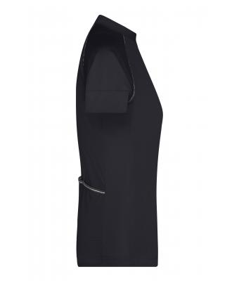 Damen Ladies' Bike-T Half Zip Black/white 8470