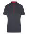 Damen Ladies' Bike-T Half Zip Titan/tomato 8470