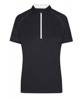 Ladies Ladies' Bike-T Half Zip Black/white 8470