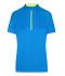 Dames Ladies' Bike-T Half Zip Felblauw/felgeel 8470