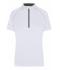 Dames Ladies' Bike-T Half Zip Wit/zwart 8470