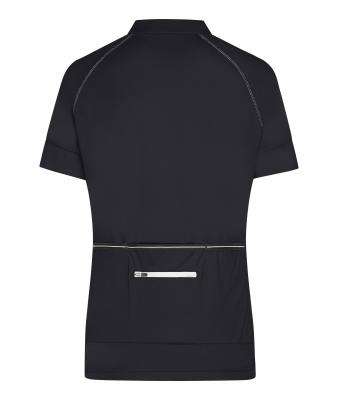 Femme Maillot cycliste femme 1/2 zip Noir/blanc 8470