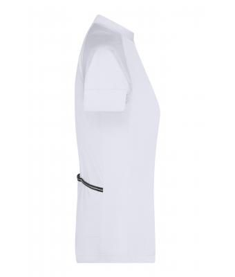 Femme Maillot cycliste femme 1/2 zip Blanc/noir 8470