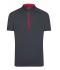 Homme Maillot cycliste homme 1/2 zip Titane/tomate 8471