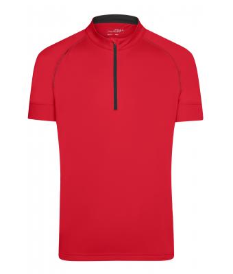 Herren Men's Bike-T Half Zip Tomato/black 8471