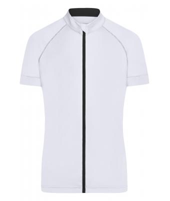 Femme Maillot cycliste Femme zip total Blanc/noir 8472