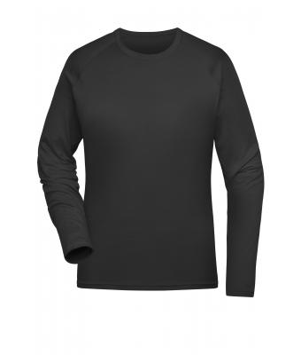 Ladies Ladies' Sports Shirt Long-Sleeved Black 10240