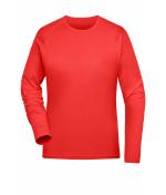 Damen Ladies' Sports Shirt Long-Sleeved RCS Bright-red 10240