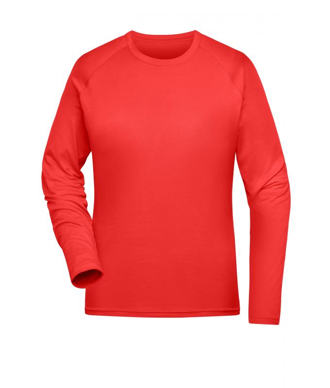 Ladies Ladies' Sports Shirt Long-Sleeved RCS Bright-red 10240