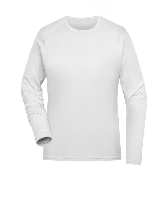 Damen Ladies' Sports Shirt Long-Sleeved RCS White 10240