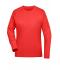 Ladies Ladies' Sports Shirt Long-Sleeved Bright-red 10240