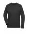 Damen Ladies' Sports Shirt Long-Sleeved Black 10240