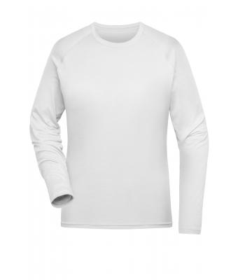 Ladies Ladies' Sports Shirt Long-Sleeved White 10240