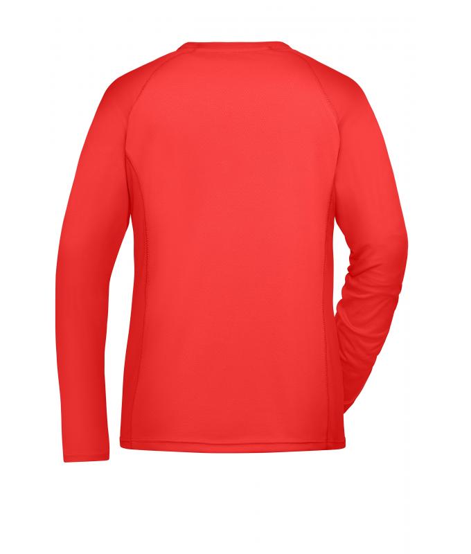Femme T-shirt de sport manches longues femme RCS Rouge-vif 10240