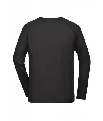 Heren Men's Sports Shirt Long-Sleeved   RCS Zwart 10241