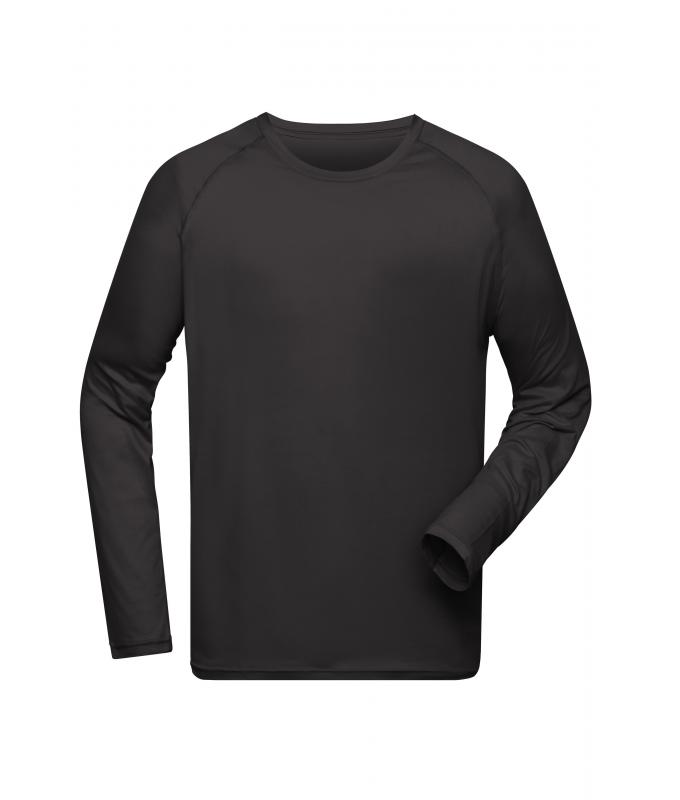 Men Men's Sports Shirt Long-Sleeved RCS Black 10241