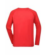 Herren Men's Sports Shirt Long-Sleeved RCS Bright-red 10241