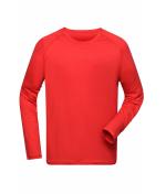Men Men's Sports Shirt Long-Sleeved RCS Bright-red 10241