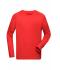Herren Men's Sports Shirt Long-Sleeved Bright-red 10241