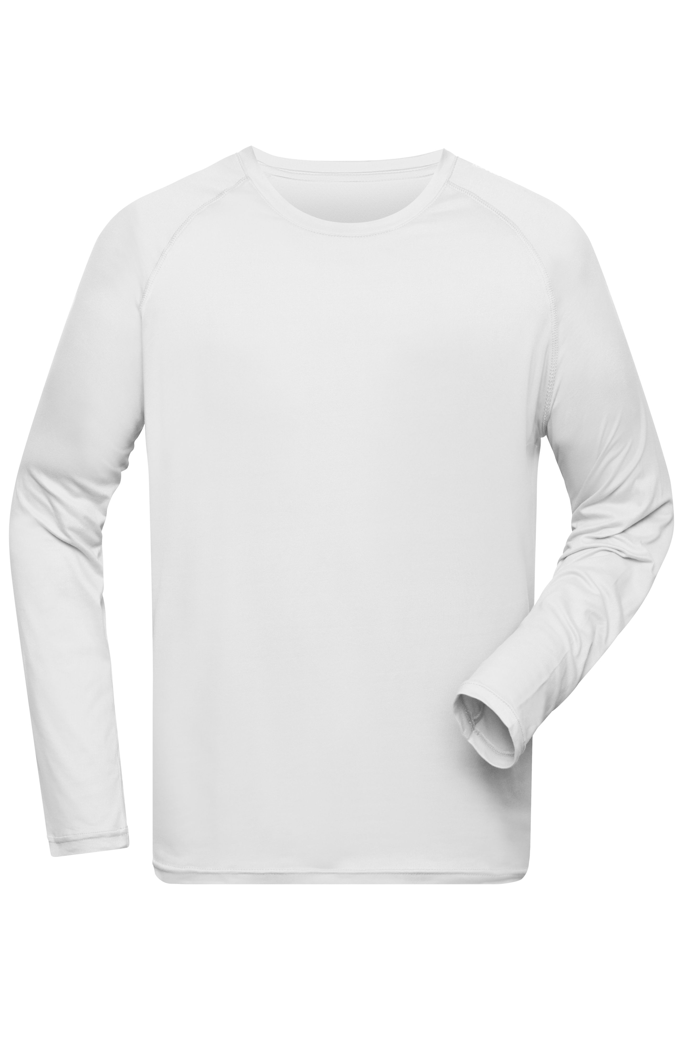 Men Men's Sports Shirt LongSleeved WhiteDaiber