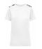 Damen Ladies' Sports Shirt White/black-printed 10242