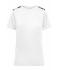 Ladies Ladies' Sports Shirt White/black-printed 10242