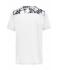 Heren Men's Sports Shirt   GRS Wit/zwart-grijs-bedrukt 10243