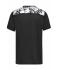 Heren Men's Sports Shirt   GRS Zwart/zwart-grijs-bedrukt 10243