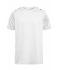 Heren Men's Sports Shirt   GRS Wit/zwart-grijs-bedrukt 10243