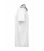 Heren Men's Sports Shirt Wit/zwart-grijs-bedrukt 10243
