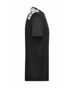 Heren Men's Sports Shirt Zwart/zwart-grijs-bedrukt 10243