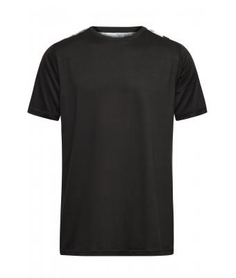 Heren Men's Sports Shirt Zwart/zwart-grijs-bedrukt 10243