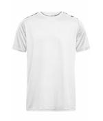 Heren Men's Sports Shirt Wit/zwart-grijs-bedrukt 10243