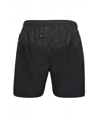 Herren Men's Sports Shorts Black/black-printed 10245