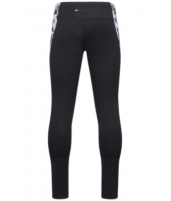 Herren Men's Sports Tights Black/black-printed 10247