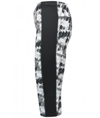 Femme Collants de sport 3/4 femme Imprimé-en-noir/noir 10248