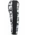 Dames Ladies' Sports 3/4 Tights Zwart-grijs-bedrukt/zwart 10248