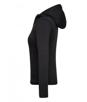 Ladies Ladies' Sports Zip Hoody Black 10249