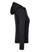 Ladies Ladies' Sports Zip Hoody Black 10249