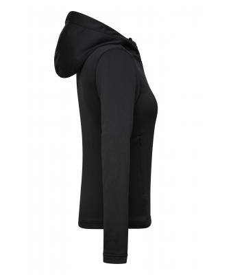 Ladies Ladies' Sports Zip Hoody Black 10249