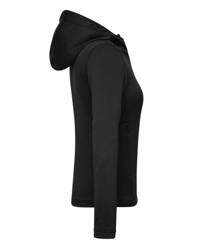 Ladies Ladies' Sports Zip Hoody Black 10249