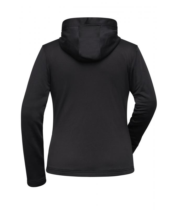 Ladies Ladies' Sports Zip Hoody Black 10249