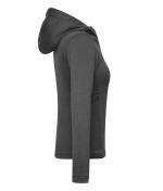 Ladies Ladies' Sports Zip Hoody Dark-melange 10249
