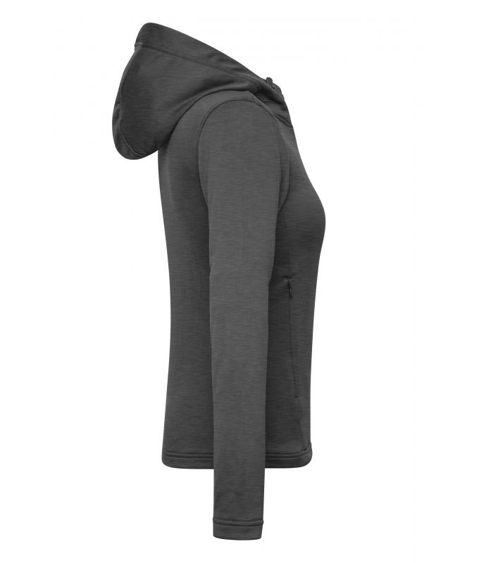 Ladies Ladies' Sports Zip Hoody Dark-melange 10249