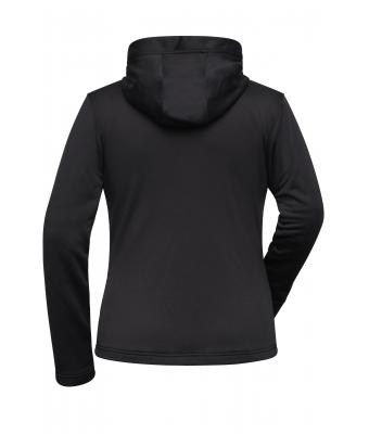 Damen Ladies' Sports Zip Hoody Black 10249